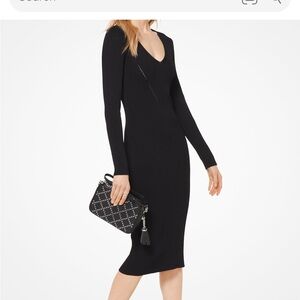 Michael Kors Rich Long Sleeve knit Dress